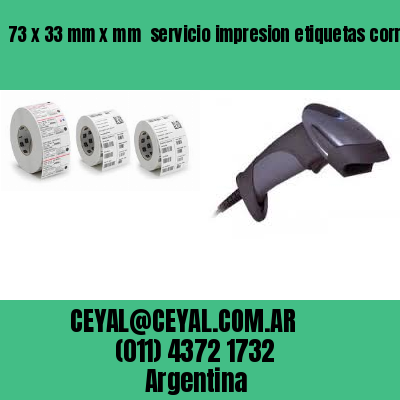 73 x 33 mm x mm  servicio impresion etiquetas correlativas