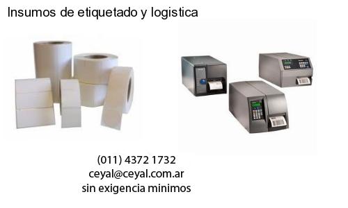 Insumos de etiquetado y logistica