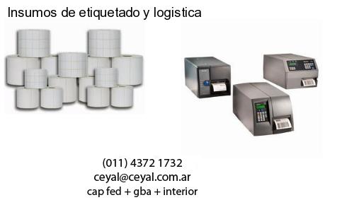 Insumos de etiquetado y logistica