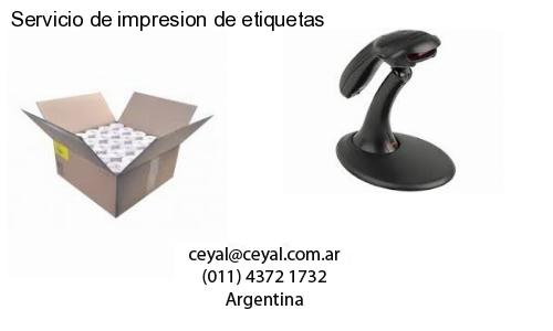 Servicio de impresion de etiquetas