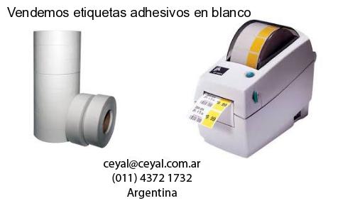 Vendemos etiquetas adhesivos en blanco