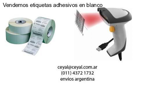 Vendemos etiquetas adhesivos en blanco
