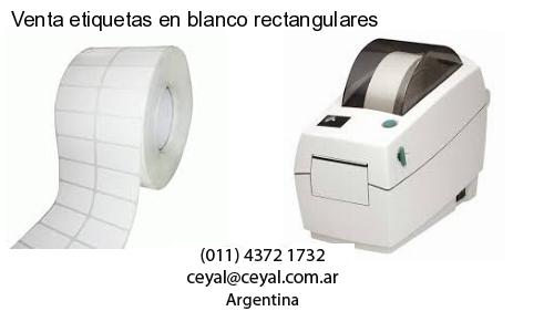 Venta etiquetas en blanco rectangulares