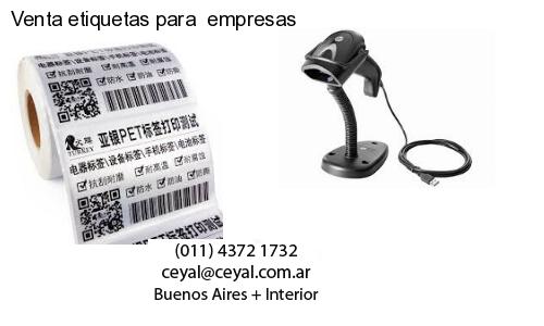 Venta etiquetas para  empresas