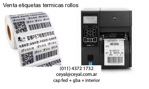 Venta etiquetas termicas rollos