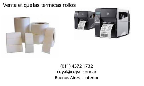 Venta etiquetas termicas rollos