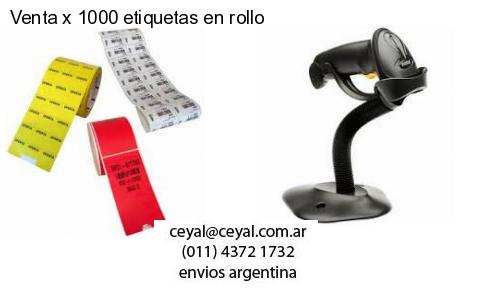 Venta x 1000 etiquetas en rollo