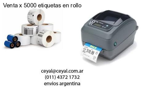 Venta x 5000 etiquetas en rollo