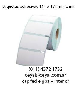 etiquetas adhesivas 114 x 174 mm x mm