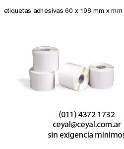 etiquetas adhesivas 60 x 198 mm x mm