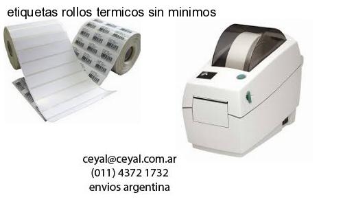 etiquetas rollos termicos sin minimos