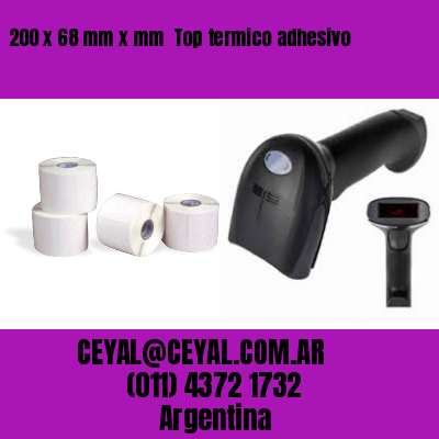 200 x 68 mm x mm  Top termico adhesivo
