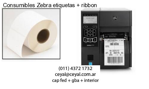 Consumibles Zebra etiquetas   ribbon