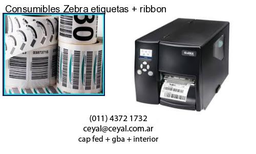 Consumibles Zebra etiquetas   ribbon