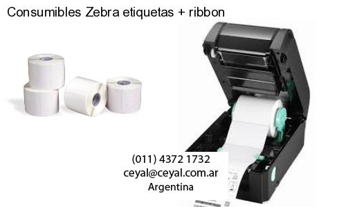 Consumibles Zebra etiquetas   ribbon