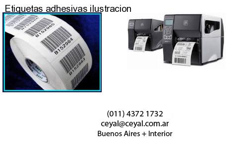 Etiquetas adhesivas ilustracion