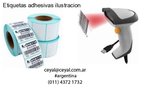 Etiquetas adhesivas ilustracion