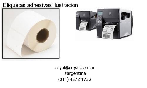 Etiquetas adhesivas ilustracion