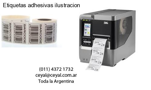 Etiquetas adhesivas ilustracion