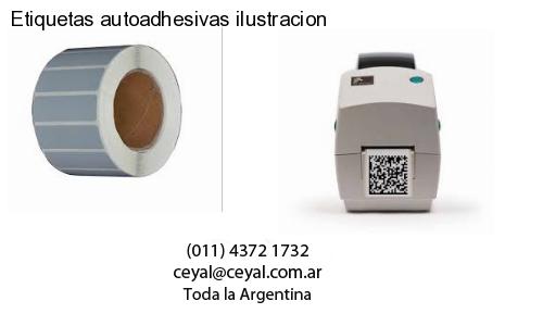 Etiquetas autoadhesivas ilustracion