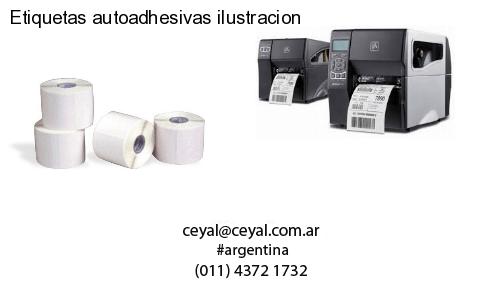 Etiquetas autoadhesivas ilustracion