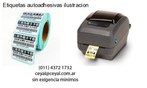 Etiquetas autoadhesivas ilustracion