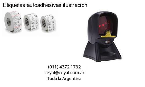 Etiquetas autoadhesivas ilustracion