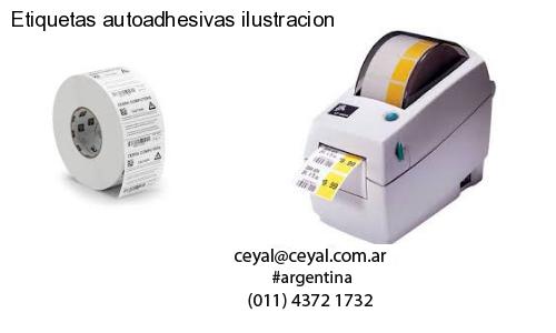 Etiquetas autoadhesivas ilustracion