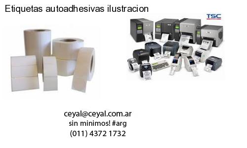 Etiquetas autoadhesivas ilustracion