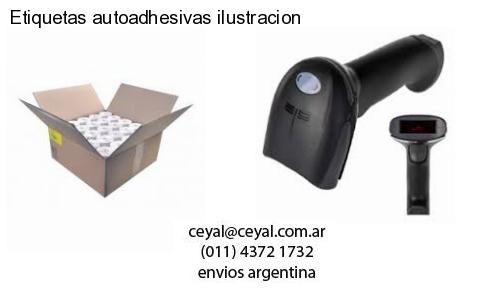 Etiquetas autoadhesivas ilustracion