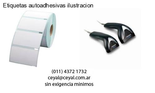 Etiquetas autoadhesivas ilustracion