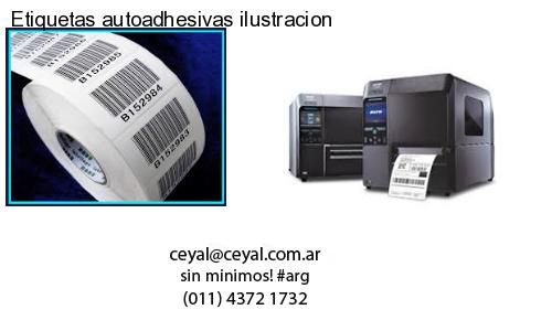 Etiquetas autoadhesivas ilustracion