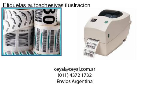Etiquetas autoadhesivas ilustracion