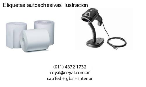 Etiquetas autoadhesivas ilustracion