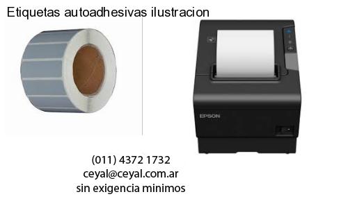 Etiquetas autoadhesivas ilustracion