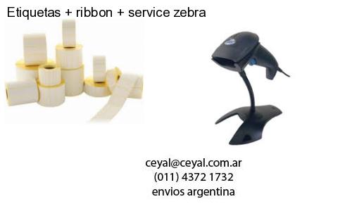 Etiquetas ribbon service zebra