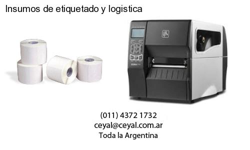 Insumos de etiquetado y logistica