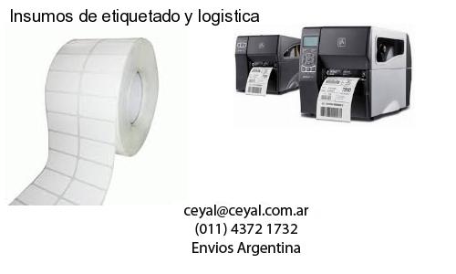 Insumos de etiquetado y logistica