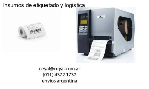 Insumos de etiquetado y logistica