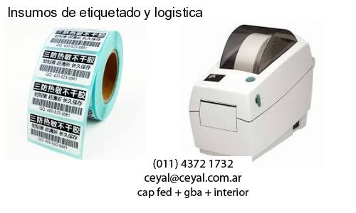 Insumos de etiquetado y logistica