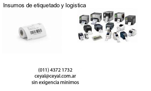 Insumos de etiquetado y logistica