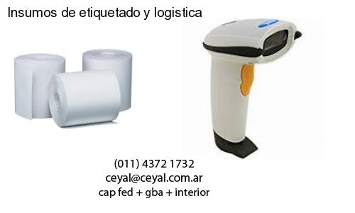 Insumos de etiquetado y logistica