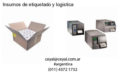 Insumos de etiquetado y logistica