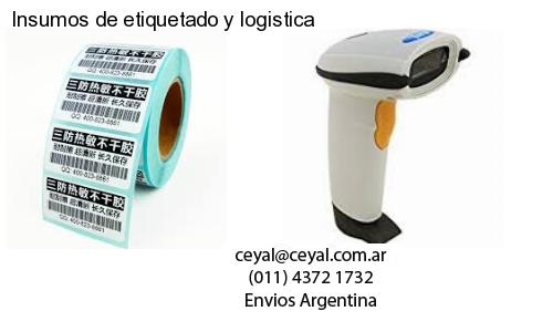 Insumos de etiquetado y logistica