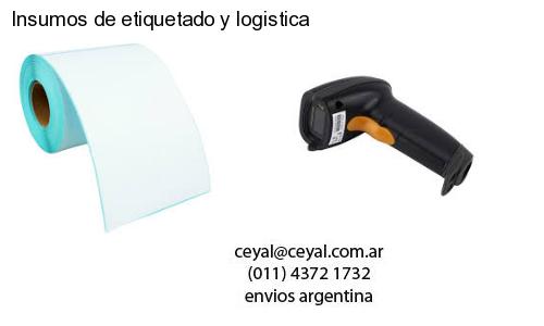 Insumos de etiquetado y logistica