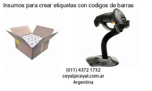 Insumos para crear etiquetas con codigos de barras