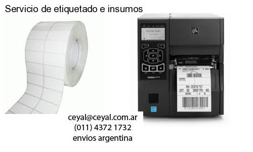 Servicio de etiquetado e insumos