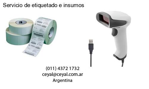 Servicio de etiquetado e insumos