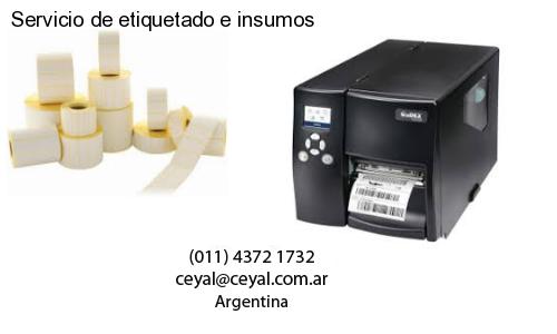 Servicio de etiquetado e insumos