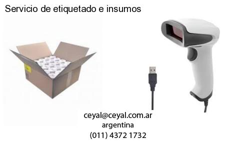 Servicio de etiquetado e insumos